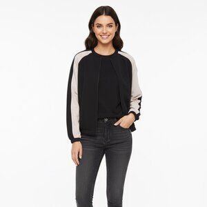 Mossimo Colorblock Track Jacket Black & Gray | Size Small